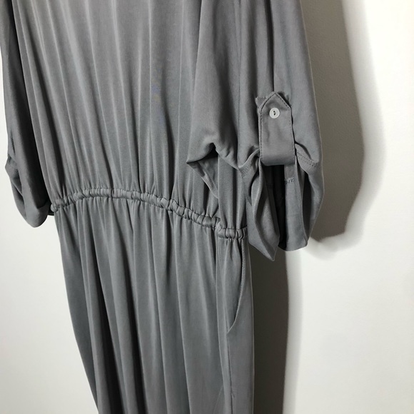 Fourteen & 9th Gray Knit Lizard Thicket Dolman Top Pant Jumpsuit - Picture 6 of 11